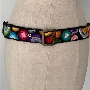 Wool Belt. Handmade Rare Circle Design NWOT